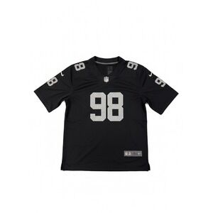 Nike Las Vegas Raiders Jersey #98 Size L NFL Players Embroidered Silver&Black